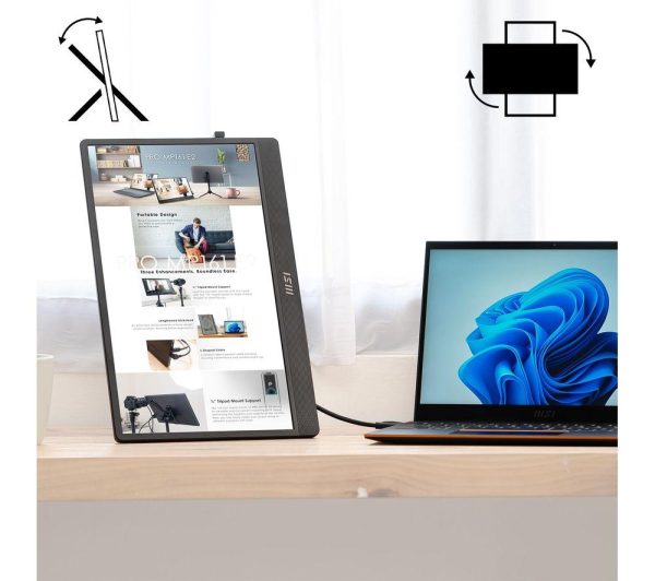 MSI PRO MP161 E2 Full HD 15.6" IPS LED Portable Monitor - Black