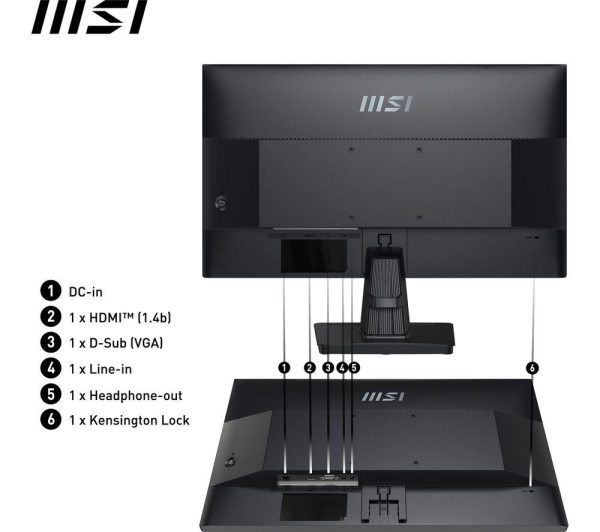 MSI PRO MP251 Full HD 24.5" IPS LCD Monitor â€“ Black