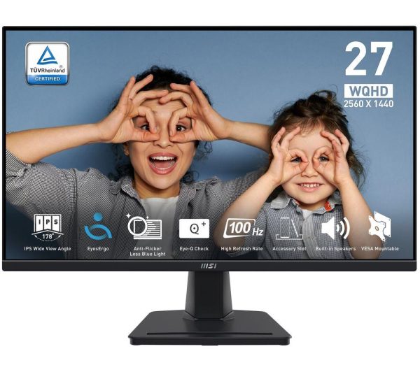 MSI PRO MP275Q Quad HD 27" IPS Monitor - Black