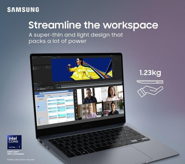 SAMSUNG Galaxy Book4 Pro 14" Laptop - Intel® Core Ultra 7, 1 TB SSD, Grey