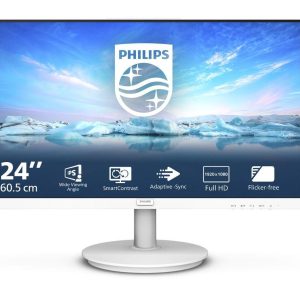 PHILIPS 241V8AW Full HD 24" LCD Monitor - White