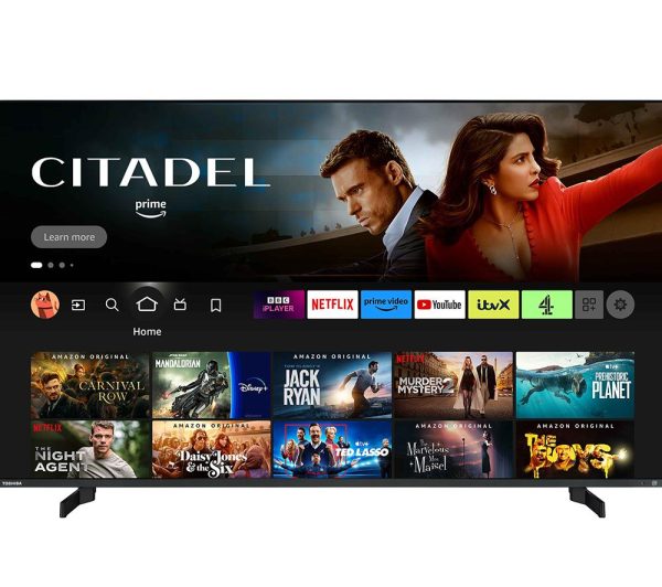 TOSHIBA Fire TV 65QF5D53DB 65" 4K Ultra HD HDR QLED TV with Alexa