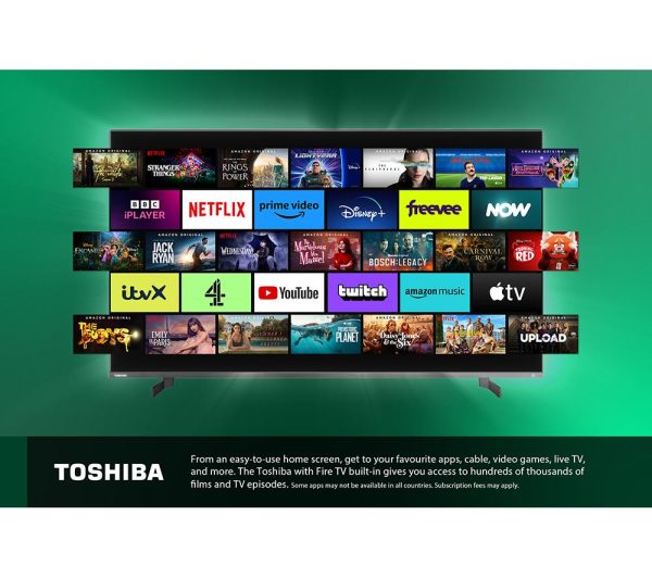 TOSHIBA Fire TV 65QF5D53DB 65" 4K Ultra HD HDR QLED TV with Alexa