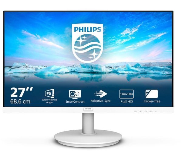 PHILIPS 271V8AW Full HD 27" LCD Monitor - White