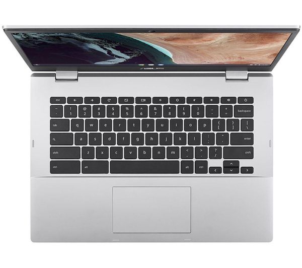 ASUS CX1 14" Chromebook - IntelÂ® CeleronÂ®, 64 GB eMMC, Silver