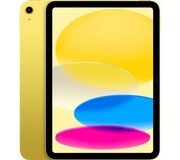 APPLE 10.9” iPad (2022, 64 GB, Yellow) & Pencil (1st Generation) Bundle