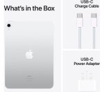 APPLE 10.9” iPad Cellular (2022, 256 GB, Silver) & Pencil (1st Generation) Bundle