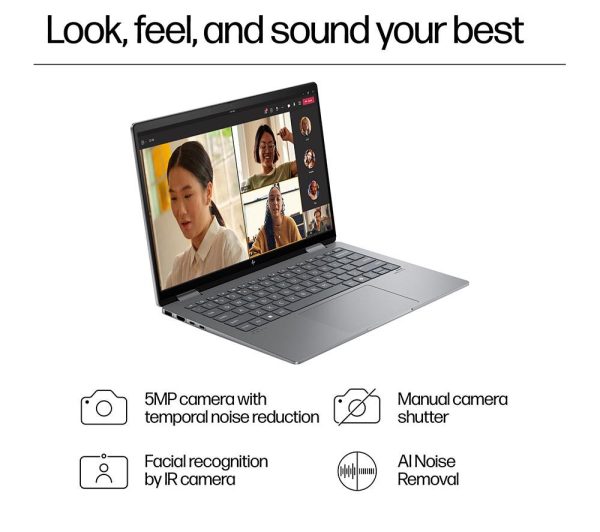 HP ENVY x360 14-fc0500na 14" 2 in 1 Laptop - Intel® Core Ultra 5, 512 GB SSD, Silver