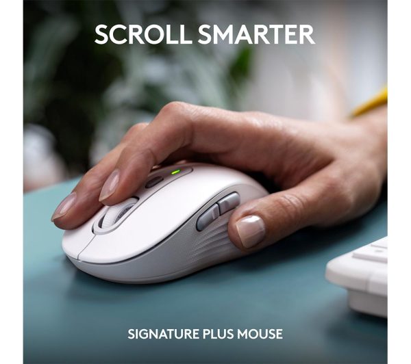 LOGITECH Signature Slim MK950 Wireless Keyboard & Mouse Set - White