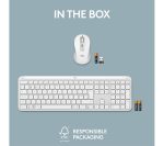 LOGITECH Signature Slim MK950 Wireless Keyboard & Mouse Set - White