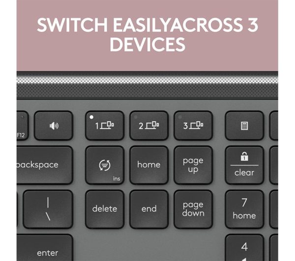 LOGITECH Signature Slim MK950 Wireless Keyboard & Mouse Set - Graphite