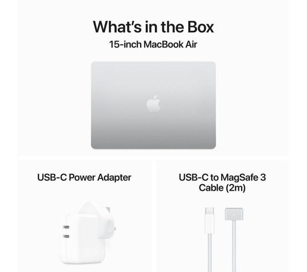 APPLE MacBook Air 15.3" (2024) - M3, 256 GB SSD, Silver