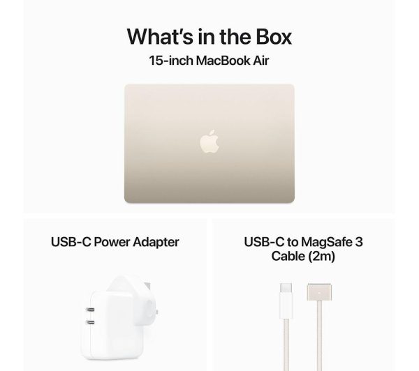 APPLE MacBook Air 15.3" (2024) - M3, 512 GB SSD, Starlight