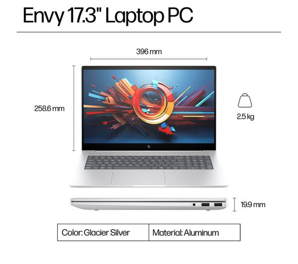 HP ENVY 17-da0500na 17.3" Laptop - Intel® Core Ultra 7, 1 TB SSD, Silver