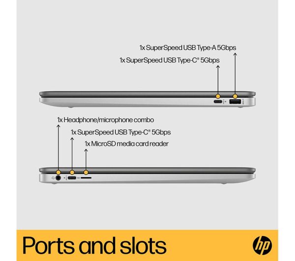 HP 15a-na0503sa 15.6" Chromebook - IntelÂ® CeleronÂ®,128 GB eMMC, Silver