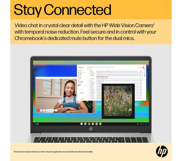 HP 15a-na0503sa 15.6" Chromebook - IntelÂ® CeleronÂ®,128 GB eMMC, Silver