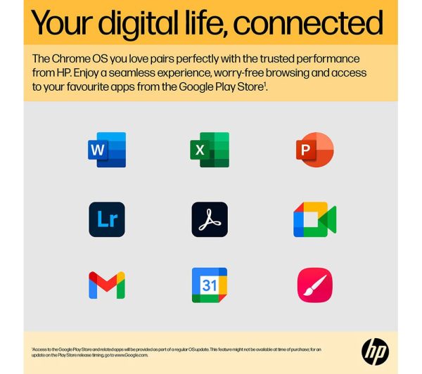 HP 15a-na0503sa 15.6" Chromebook - IntelÂ® CeleronÂ®,128 GB eMMC, Silver
