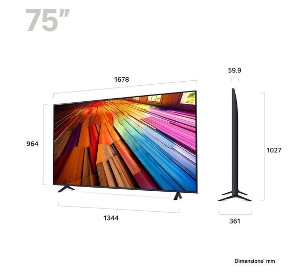 LG 75UT80006LA 75" Smart 4K Ultra HD HDR LED TV with Amazon Alexa