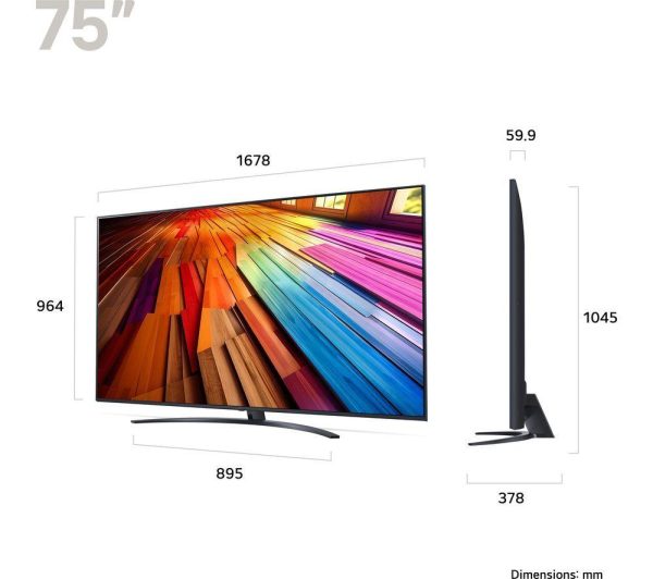 LG 75UT81006LA 75" Smart 4K Ultra HD HDR LED TV with Amazon Alexa