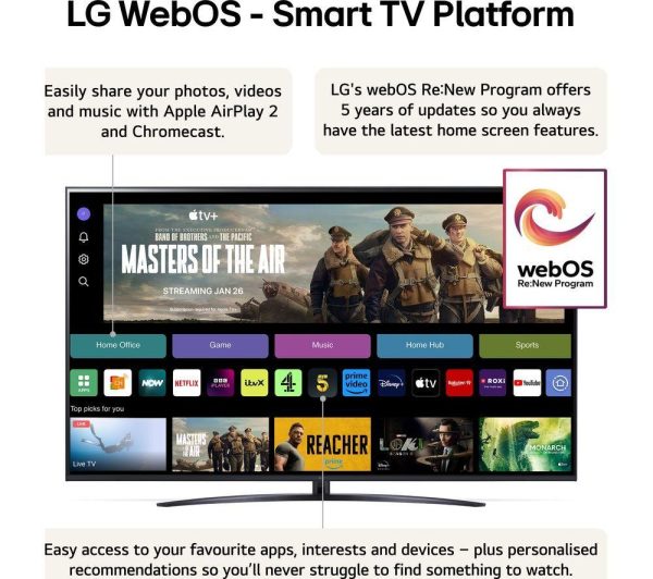 LG 75UT81006LA 75" Smart 4K Ultra HD HDR LED TV with Amazon Alexa
