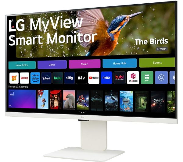 LG MyView 32SR83U-W.AEK 31.5" Smart 4K Ultra HD HDR IPS Monitor (No Aerial) - White