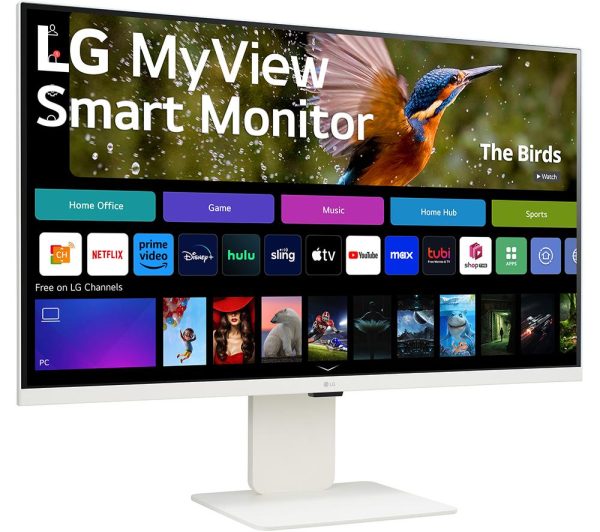 LG MyView 32SR83U-W.AEK 31.5" Smart 4K Ultra HD HDR IPS Monitor (No Aerial) - White