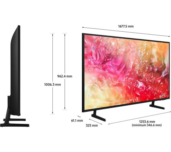 SAMSUNG DU7100 75 inch Smart 4K Ultra HD HDR LED TV (2024) - UE75DU7100
