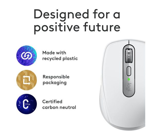 LOGITECH MX Anywhere 3S for Mac Wireless Darkfield Mouse - Pale Grey
