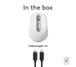 LOGITECH MX Anywhere 3S for Mac Wireless Darkfield Mouse - Pale Grey