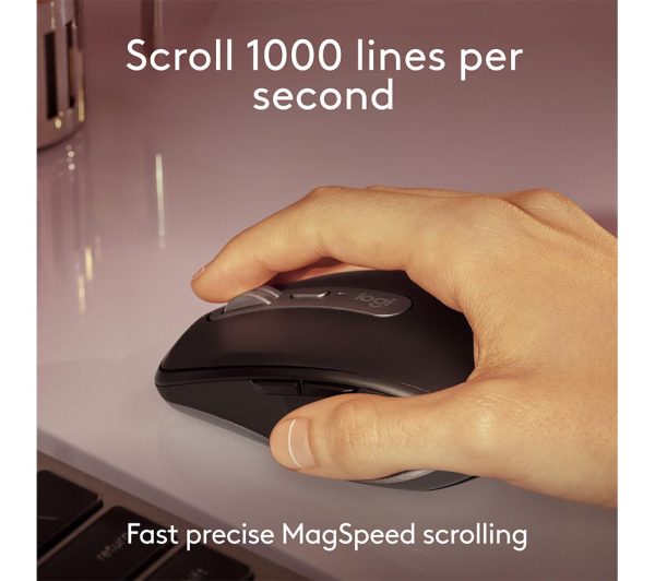 LOGITECH MX Anywhere 3S for Mac Wireless Darkfield Mouse - Space Grey