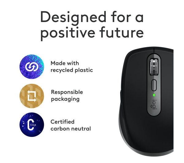 LOGITECH MX Anywhere 3S for Mac Wireless Darkfield Mouse - Space Grey