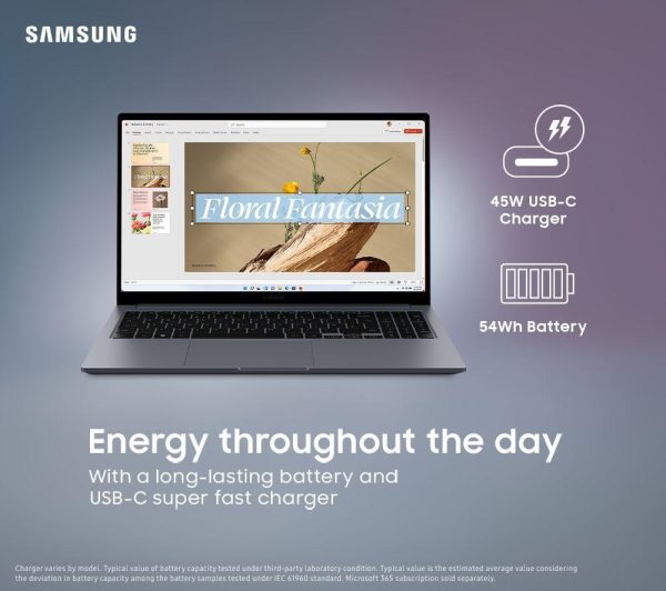 SAMSUNG Galaxy Book4 FE 15.6" Laptop - Intel® Core i3, 256 GB SSD, Grey