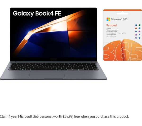SAMSUNG Galaxy Book4 FE 15.6" Laptop - Intel® Core i3, 256 GB SSD, Grey