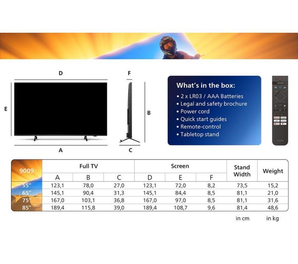 PHILIPS The Xtra 55PML9009/12 55" Smart 4K Ultra HD HDR Mini LED TV