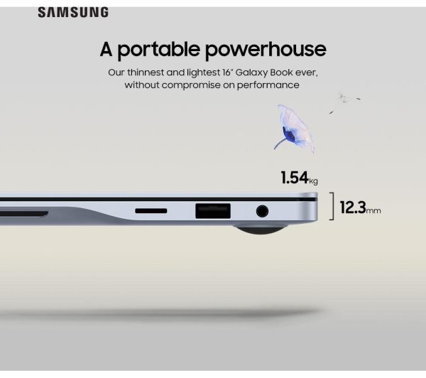SAMSUNG Galaxy Book4 Edge 16" Laptop, Copilot+ PC - Snapdragon X Elite, 512 GB SSD, Sapphire Blue