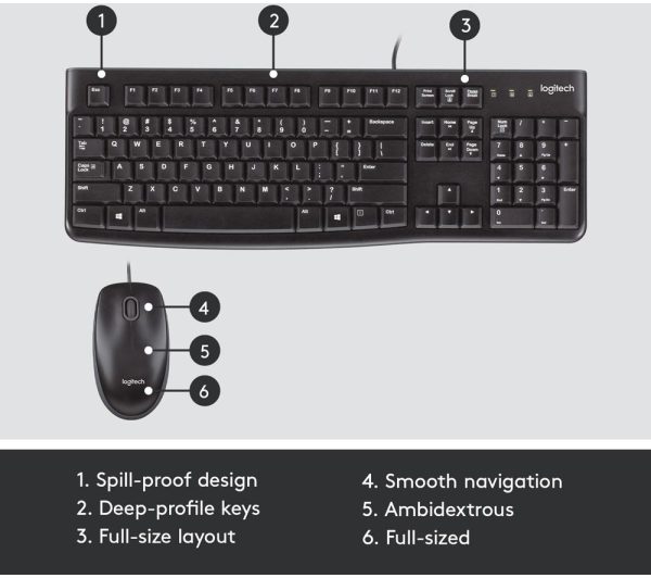 LOGITECH MK120 Keyboard & Mouse Set