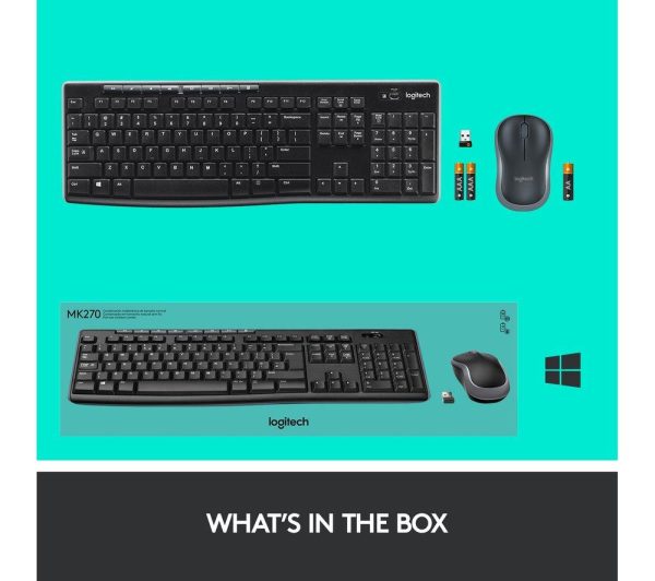 LOGITECH Combo MK270 Wireless Keyboard & Mouse Set