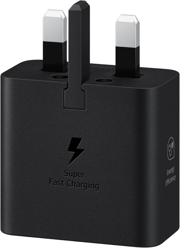 Samsung Galaxy Official 25W Super Fast Charging Travel Adapter (without USB-C to C Data Cable), Black