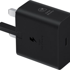 Samsung Galaxy Official 25W Super Fast Charging Travel Adapter (without USB-C to C Data Cable), Black