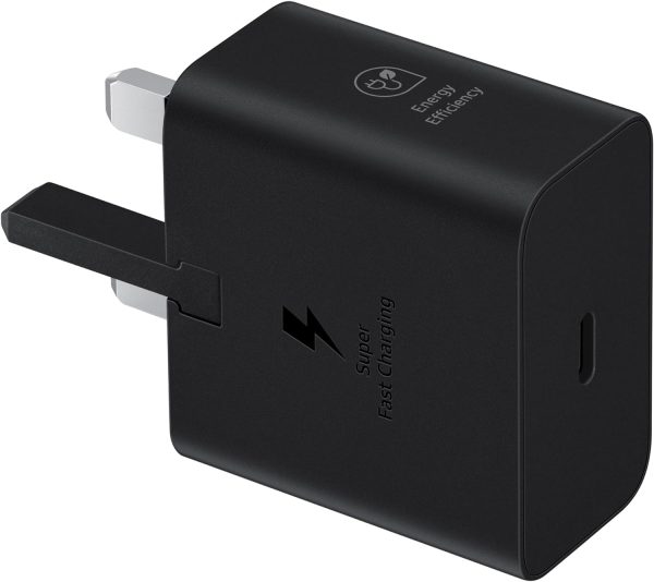 Samsung Galaxy Official 25W Super Fast Charging Travel Adapter (without USB-C to C Data Cable), Black