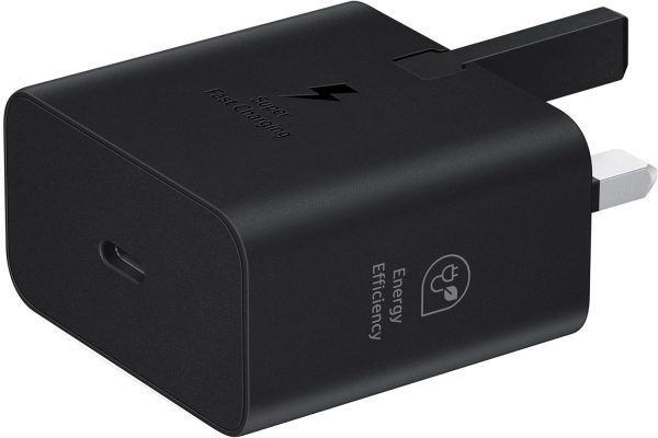 Samsung Galaxy Official 25W Super Fast Charging Travel Adapter (without USB-C to C Data Cable), Black