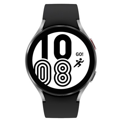 Samsung Galaxy Watch4 Classic Bluetooth Silver 46MM Black Ridge Sport Band