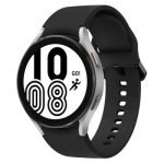 Samsung Galaxy Watch4 Classic Bluetooth Silver 46MM Black Ridge Sport Band
