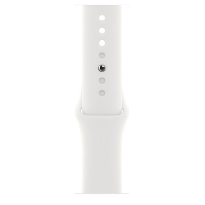 Apple Watch Series 8 GPS Silver Aluminium 41MM White Sport Band