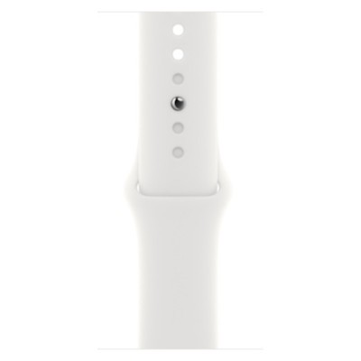 Apple Watch Series 8 GPS Silver Aluminium 45MM White Sport Band