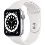 Apple Watch Series 6 GPS Silver Aluminium 40MM White Sport Band