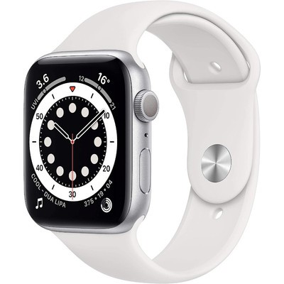 Apple Watch Series 6 GPS Silver Aluminium 40MM White Sport Band