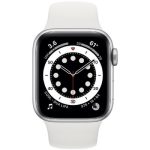 Apple Watch Series 6 GPS Silver Aluminium 40MM White Sport Band