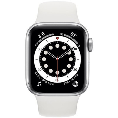 Apple Watch Series 6 GPS Silver Aluminium 40MM White Sport Band