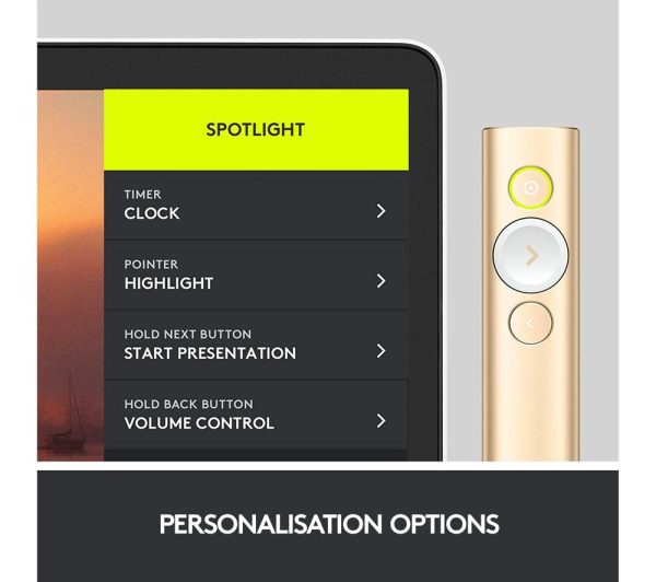 LOGITECH Spotlight Presentation Remote - Gold